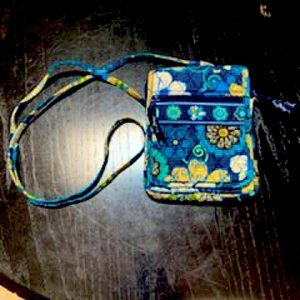 Vera Bradley Crossbody Bag in RARE retired Mod Blue Foral